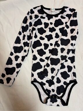 ODU cow long sleeve adult onesie
